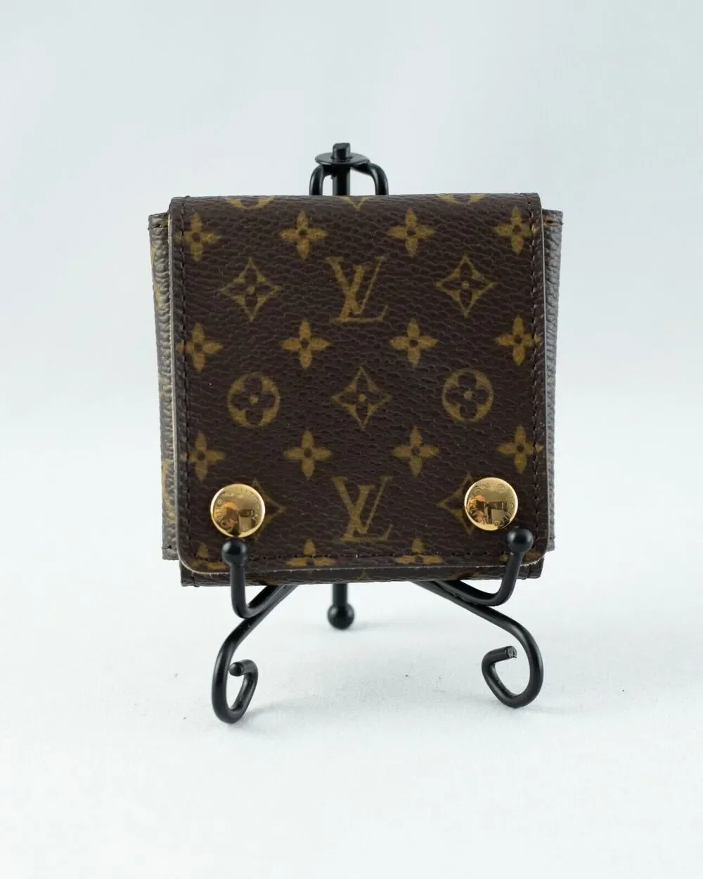 Louis Vuitton Monogram Mini Folding Jewelry Travel Case  date code# SN0055